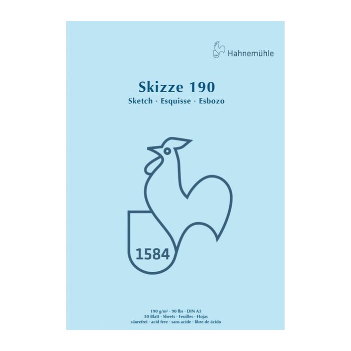 HAHNEMÜHLE Skizzenblock Skizze 190 DIN A3, 1 Block