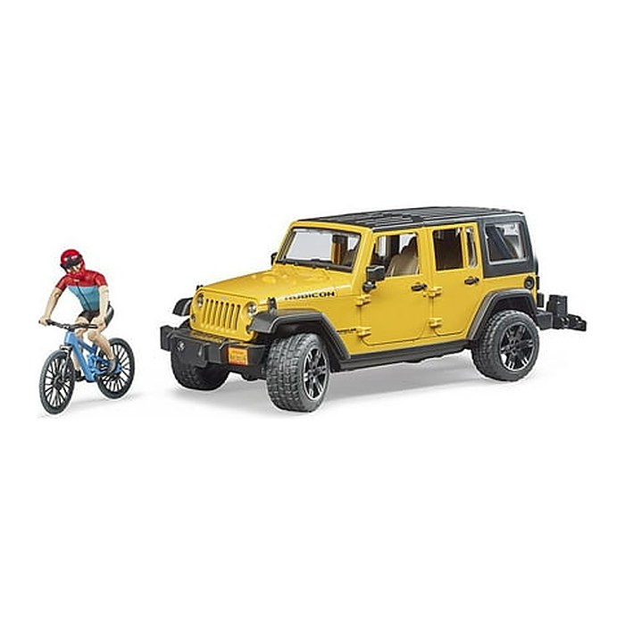 bruder Jeep Wrangler Rubicon Unlimited mit Mountainbike 2543 Spielzeugauto