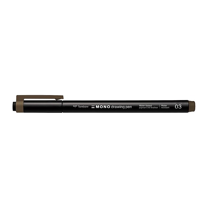 Tombow MONOdrawing Fineliner braun 0,35 mm, 1 St.