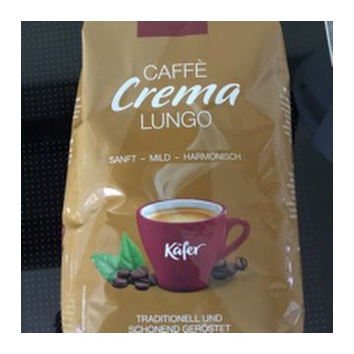 Käfer CAFFÈ CREMA lungo Kaffeebohnen, Arabica- und Robustabohnen mild, 1 kg