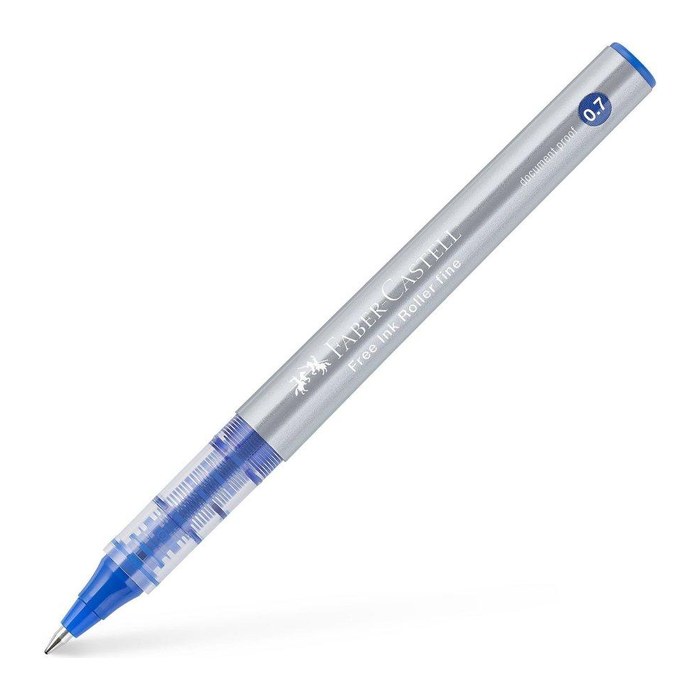 FABER-CASTELL Free Ink Tintenroller grau 0,4 mm, Schreibfarbe: blau, 1 St.