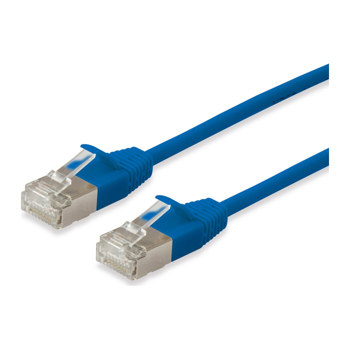 Equip Patchkabel Cat6A SlimFlex F/FTP 0.15m blau LSZH 2xRJ45 Polybeutel