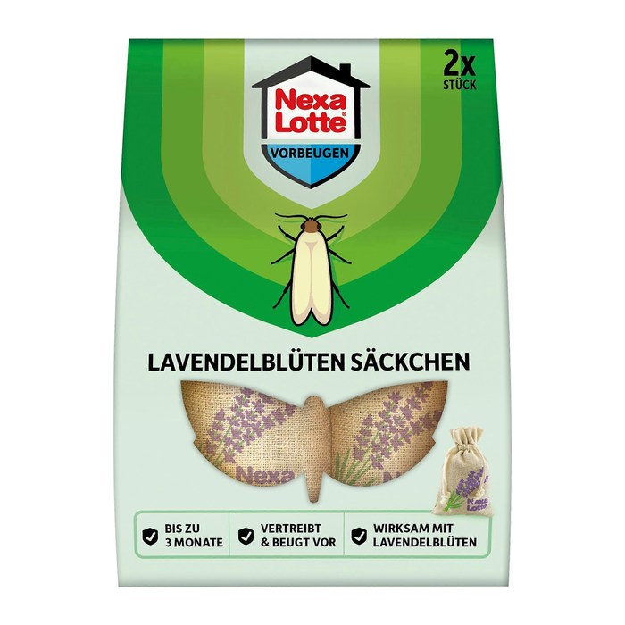 Nexa Lotte® Mottenschutz Lavendelblüten braun, 2 St.