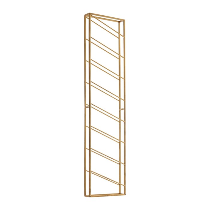 WOHNLING Weinregal gold 36,0 x 8,0 x 150,0 cm, 1 St.