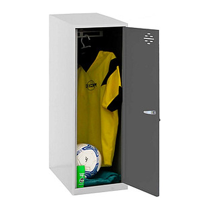 Simonrack Spind SIMONLOCKER DISM SINGLE weiß, anthrazit 8425437108594, 1 Schließfach 30,0 x 50,0 x 91,5 cm