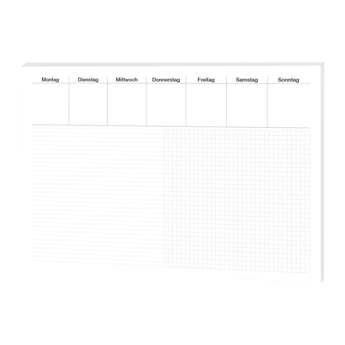 RNK-Verlag Schreibtischunterlage Office weiß Papier 60,0 x 42,0 cm, 30 Blatt