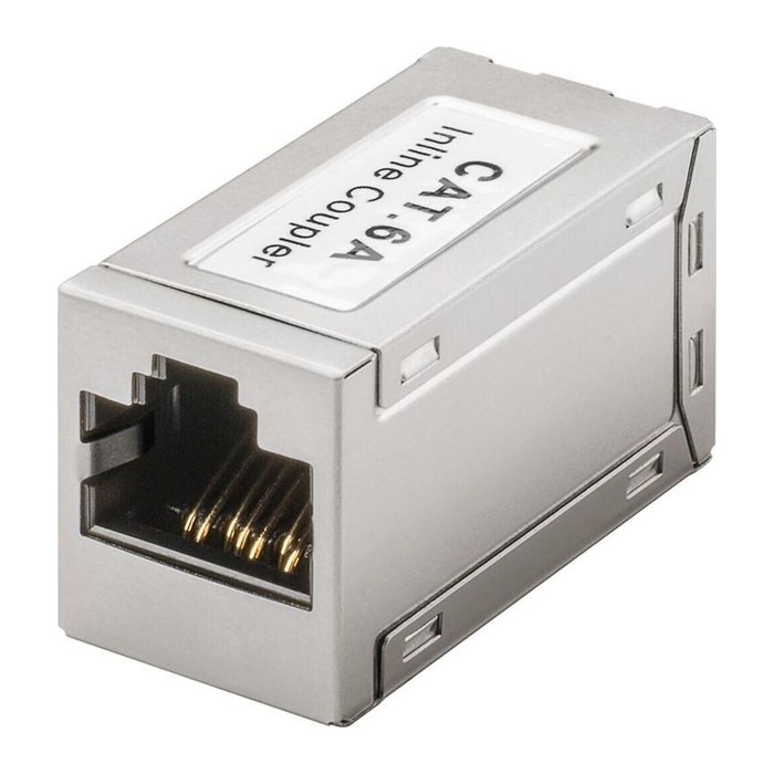 goobay RJ46/RJ45 CAT 6A LAN-Adapter, 1 St.