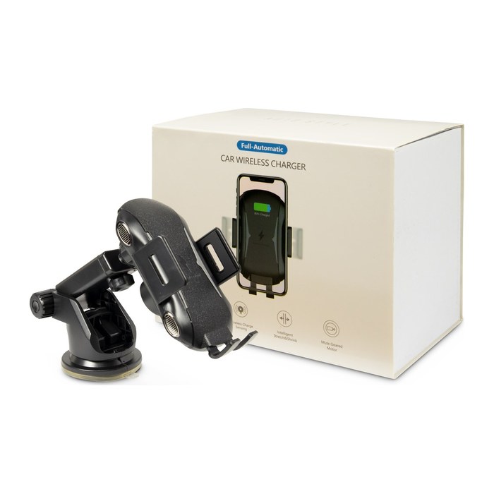 Inter-Tech Kfz-Schnellladegerät MTH-100-10W Qi Wireless,schw