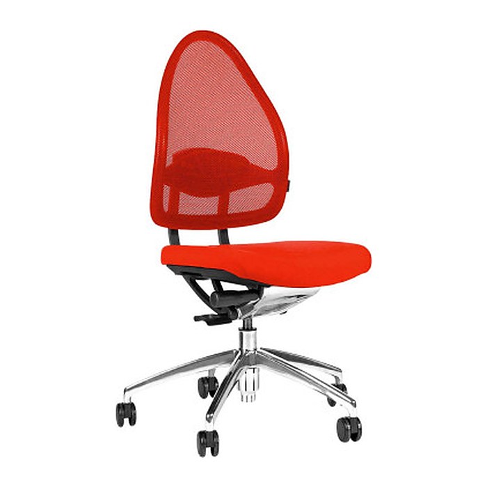 Topstar Bürostuhl Open Base, J4900S01 Stoff rot, Gestell alu