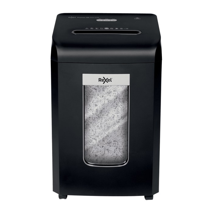 Rexel ProMax RSX1538 Aktenvernichter mit Partikelschnitt P-4, 4 x 40 mm, bis 15 Blatt, schwarz
