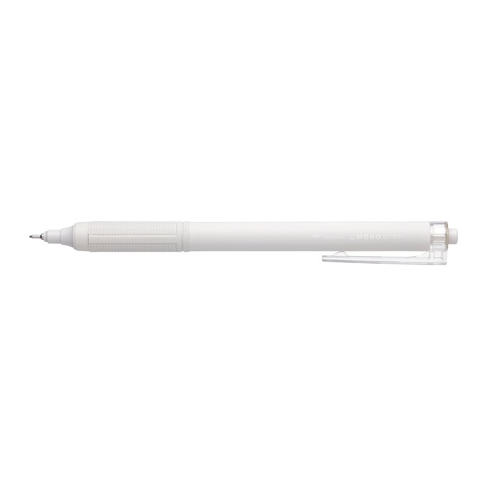 Tombow Kugelschreiber MONO graph Lite weiß, Schreibfarbe: blau, 1 St.