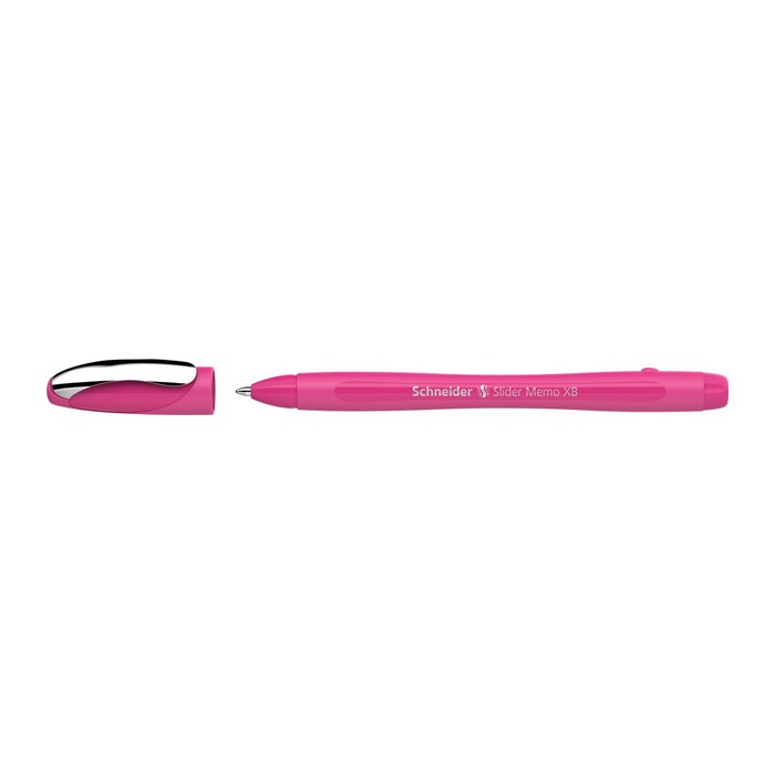Schneider Kugelschreiber Slider Memo power pink, Schreibfarbe: blau, 1 St.