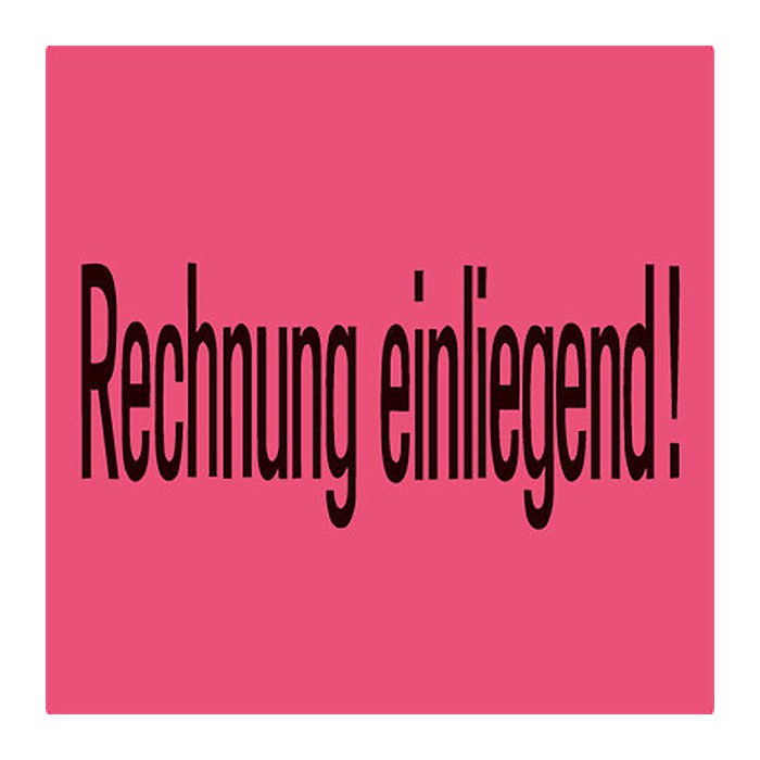 HERMA Warnetiketten 6752 rot »Rechnung einliegend!« 39,0 x 118,0 mm, 1.000 Etiketten