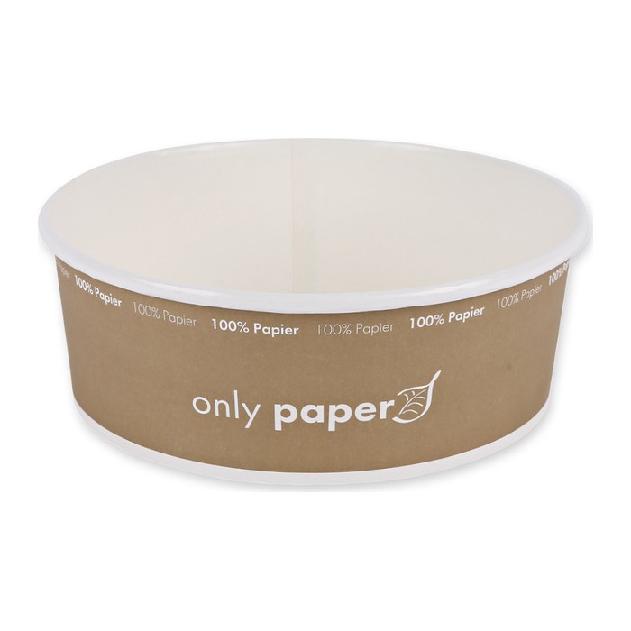 NATURE Star Einweg-Salatschalen Only Paper braun, weiß 1,3 l, 50 St.