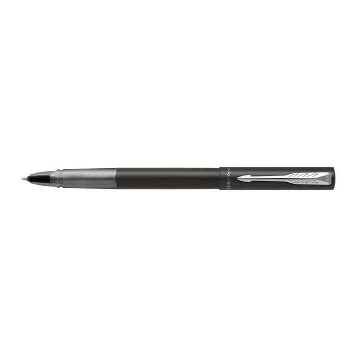 PARKER Vector XL Rollerball Tintenroller schwarz/silber 0,35 mm, Schreibfarbe: schwarz, 1 St.