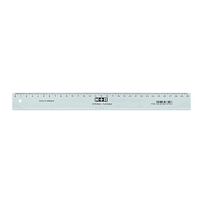 M + R Lineal STRONG + FLEXIBLE 30,0 cm, glasklar