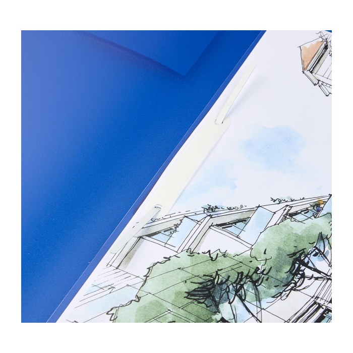 BRUNNEN Schnellhefter FACT!pp Kunststoff blau transluzent DIN A4, 1 St.