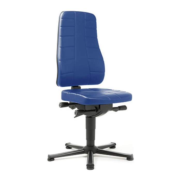 bimos Arbeitsdrehstuhl All-In-One blau Kunstleder