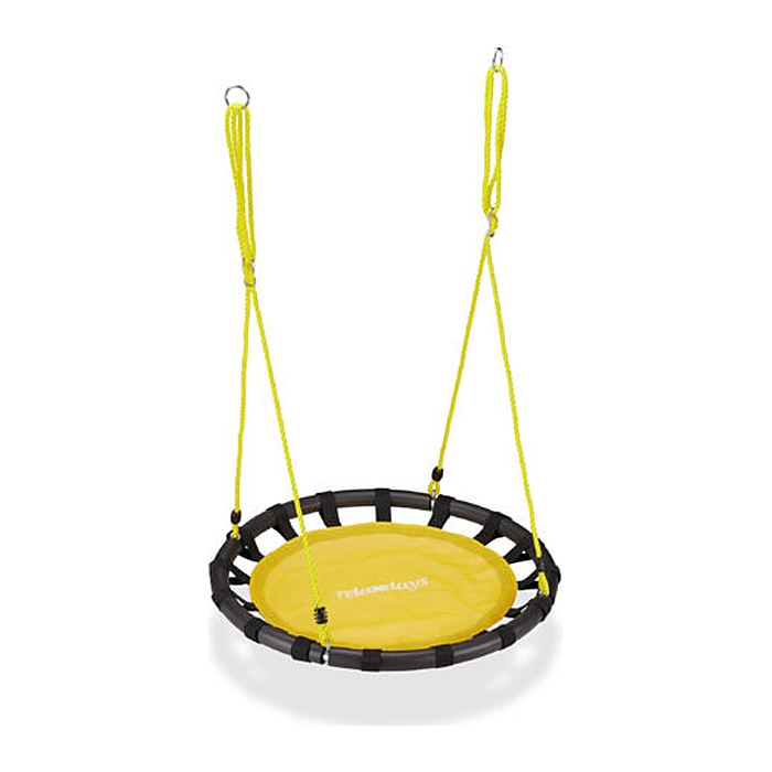 relaxdays Nestschaukel gelb 80,0 cm