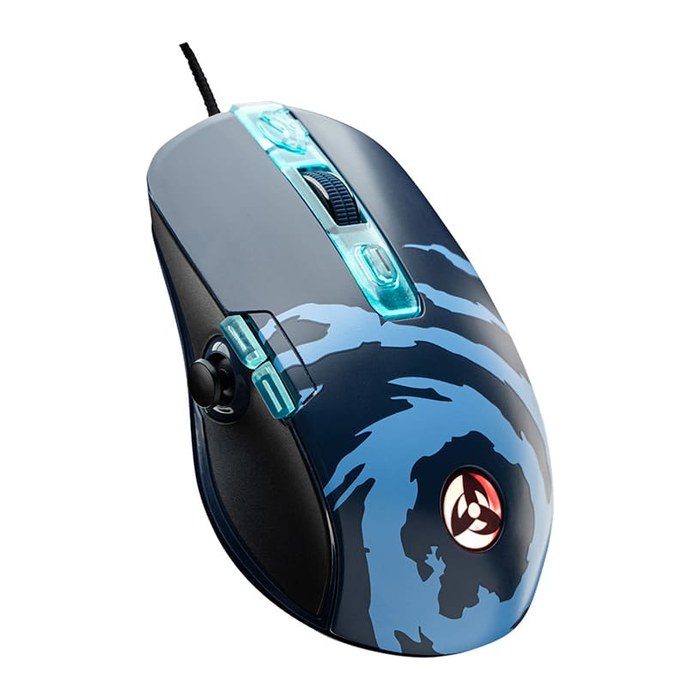 LEXIP Kakashi Gaming Maus kabelgebunden blau, schwarz