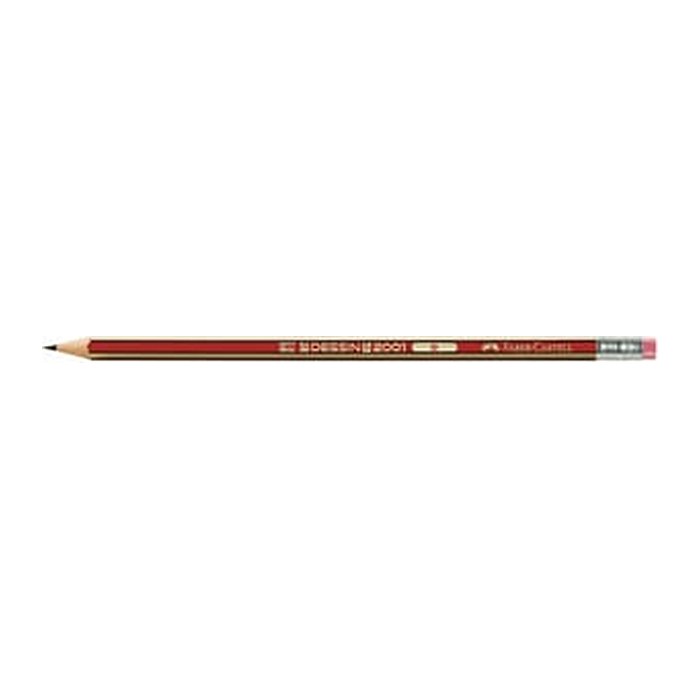 FABER-CASTELL Bleistift Dessin 2001 G-tip B 12 Stück