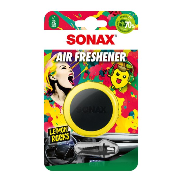 SONAX Autoduftspender AIR FRESHENER LEMON ROCKS fruchtig, 1 St.