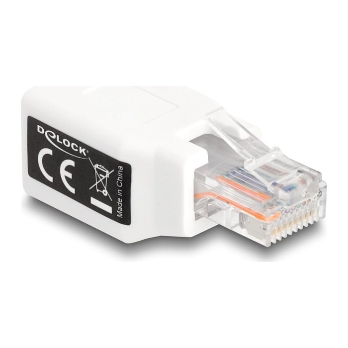 DELOCK RJ50 Adapter Stecker zu Buchse weiß