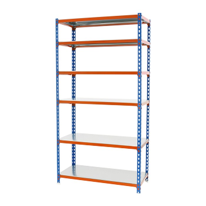 Simonrack Schwerlastregal SIMONCLICK SUPER PLUS 6/300 8435104954157 blau, orange, silber 110,0 x 50,0 x 250,0 cm