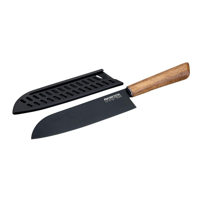 NIROSTA Santokumesser Flow Fair schwarz, Klinge: 18,0 cm, 1 St.