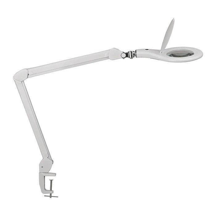 MAUL MAULmakro LED Lupenleuchte weiß 8 W mit Tischklemme