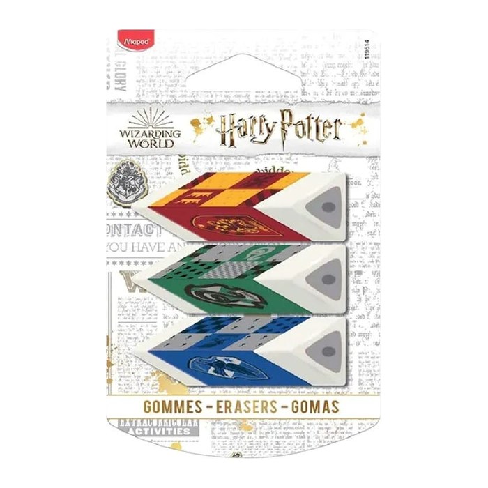 maped Radiergummis Harry Potter farbsortiert, 3 St.