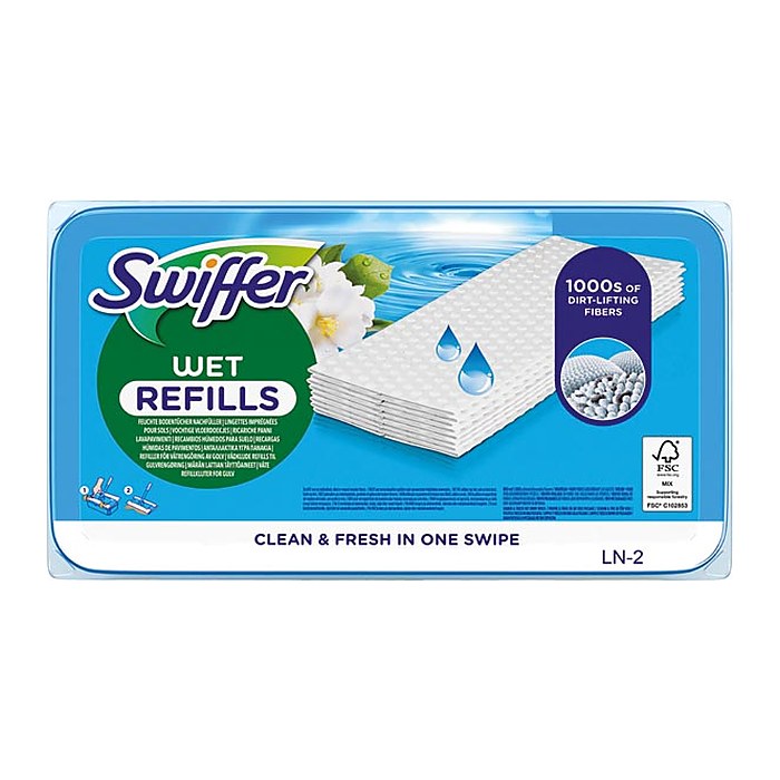Swiffer WET REFILLS Feuchte Bodentücher Mikrofaser, 24 St.