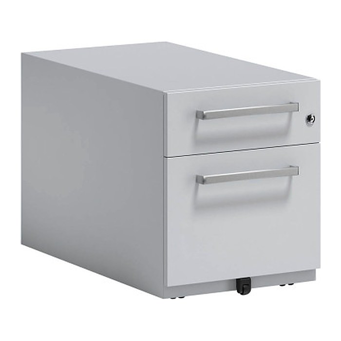 BISLEY Note Rollcontainer lichtgrau 2 Auszüge 42,0 x 77,5 x 49,5 cm