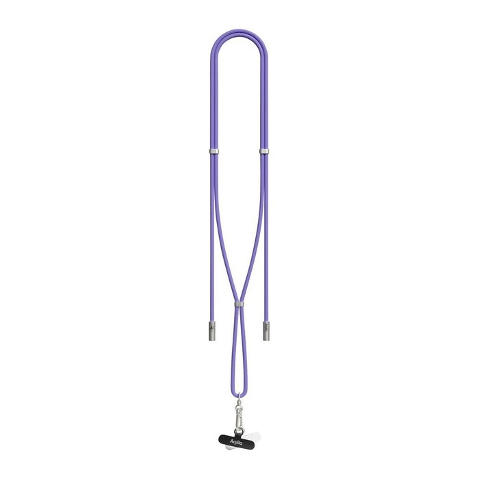 Aqiila® LANYARD Handykette Ladekabel lila, Kabellänge: 0,3 - 1,5 m, 60 Watt