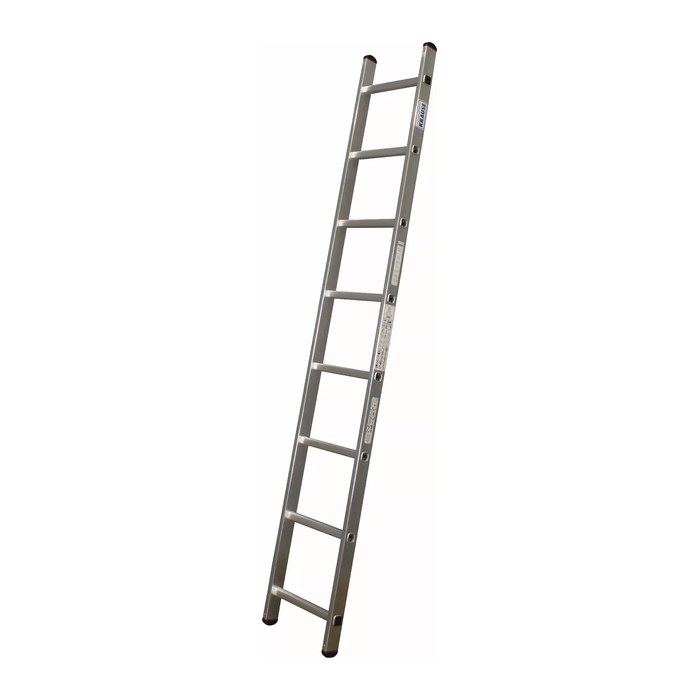 KRAUSE Anlegeleiter CORDA silber 8 Sprossen, H: 225,0 cm