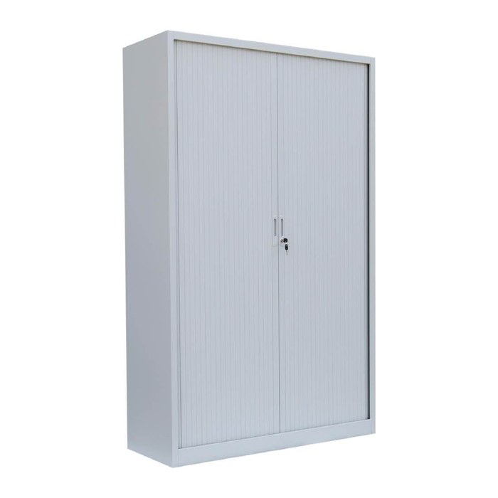 LÜLLMANN Schiebetürenschrank, 555160 lichtgrau 4 Fachböden 120,0 x 45,7 x 195,0 cm