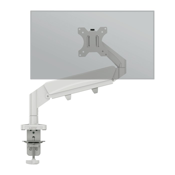 LEITZ Monitor-Halterung Ergo 64890085 lichtgrau für 1 Monitor, Tischklemme