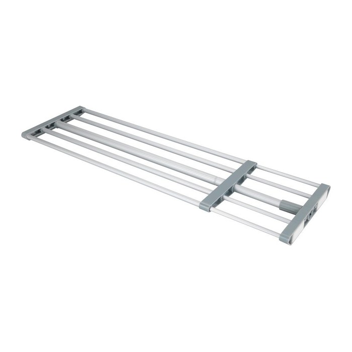 WENKO Teleskop-Garderobe 50609100 silber Metall 5 Haken 70,0-120,0 x 3,0 cm, 1 St.