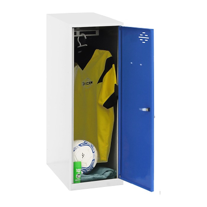 Simonrack Spind SIMONLOCKER DISM SINGLE weiß, blau 8425437116605, 1 Schließfach 30,0 x 50,0 x 91,5 cm
