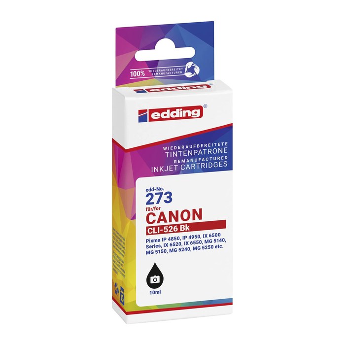 edding EDD-273 schwarz Druckerpatrone kompatibel zu Canon CLI-526 BK
