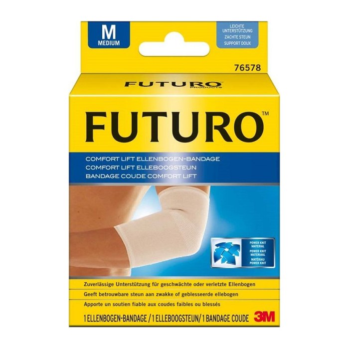 FUTURO™ Ellenbogenbandage Comfort Lift 76578DABI, Gr. M grau 25,4-27,9 cm, 1 St.