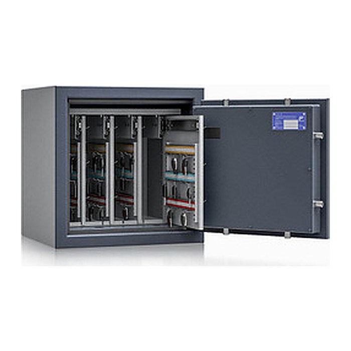 ISS safe4key Schlüsseltresor grau mit 144 Haken, Elektronikschloss, 50,0 x 42,0 x 50,0 cm, 1 St.