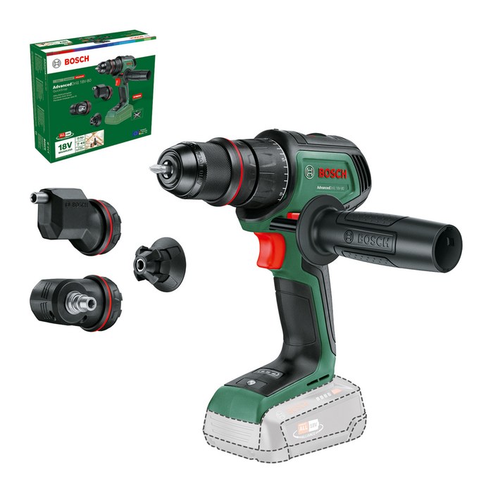 BOSCH Home & Garden AdvancedDrill 18V-80 QuickSnap Akku-Bohrschrauber 18,0 V, ohne Akku