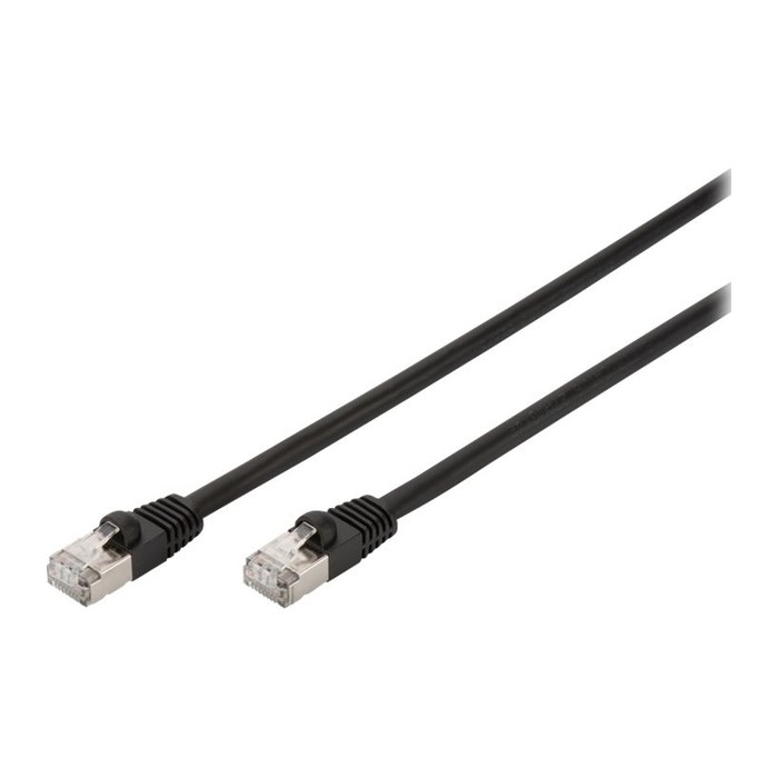 DIGITUS Patchkabel Cat6 S/FTP 2xRJ45 3.0m schwarz Outdoor