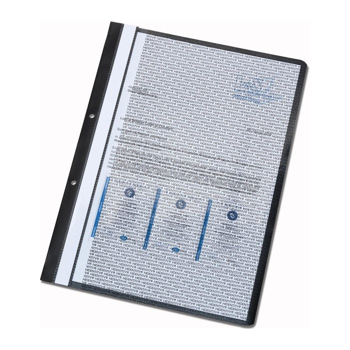 HIDENTITY® Archivhefter Kunststoff schwarz DIN A4, 5 St.