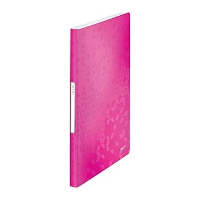 LEITZ WOW Sichtbuch DIN A4, 40 Hüllen pink-metallic, 1 St.
