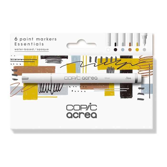 COPIC® acrea Essentials Layoutmarker-Set farbsortiert 0,8 mm, 6 St.