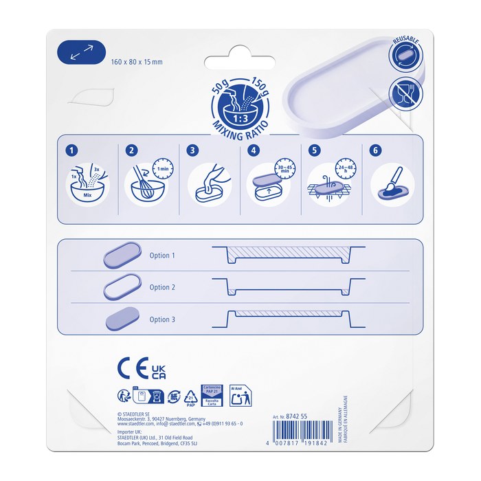 FIMO Gießform Schale oval
