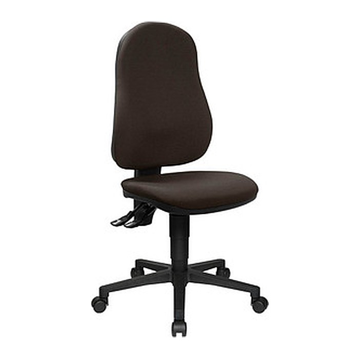 Topstar Bürostuhl Point 60, 8160G08 Stoff braun, Gestell schwarz