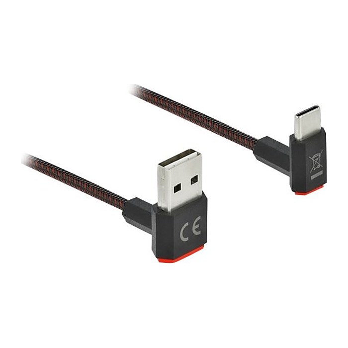 DELOCK Kabel EASY-USB 2.0 Typ-A St. > Typ-C St. 2m schwarz